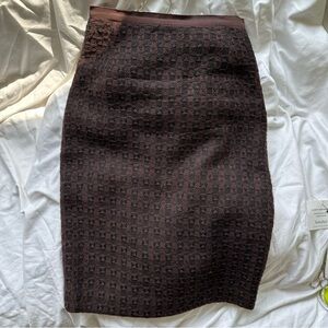 Oscar de la Renta tweed skirt